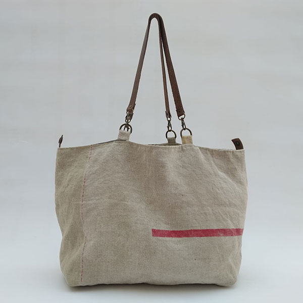 Bolso de lino Altea parte detrás Bolso de lino Altea parte detrás