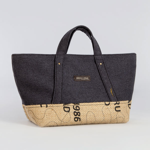 Bolso de tela Dark Blue Slowly Bolso de tela Dark Blue Slowly