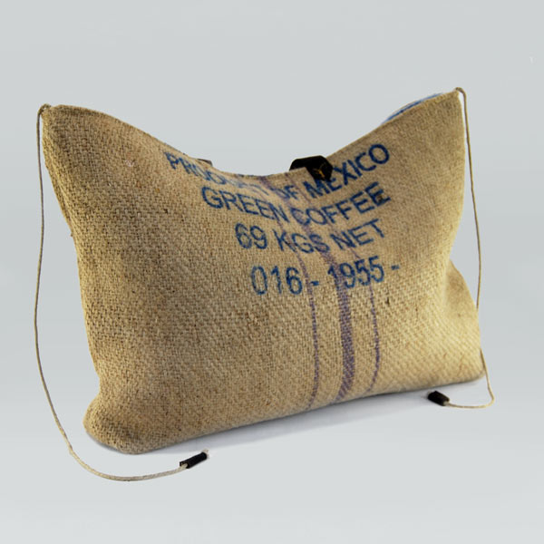 Por detrás bolso de tela de saco modelo Arábica Poniente Por detrás bolso de tela de saco modelo Arábica Poniente